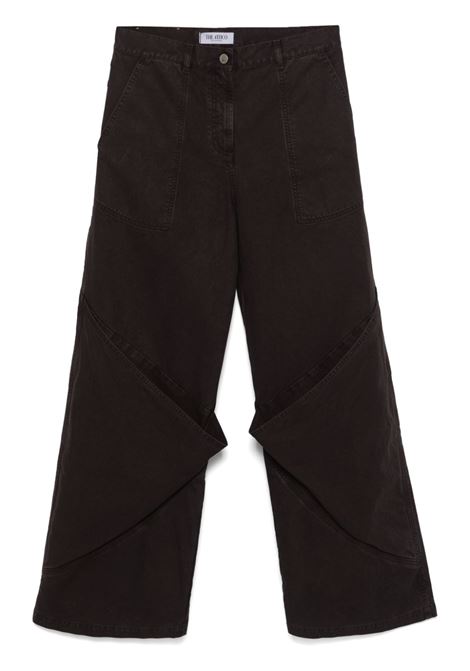 Brown wide-leg jeans The attico - women